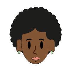Young woman cartoon icon vector illustration graphic design