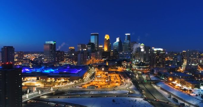 Minneapolis from Above - Night Shot 