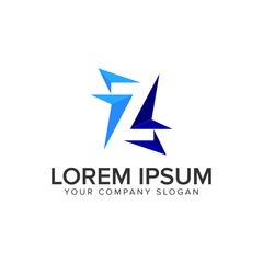 Letter Z modern Logo design concept template.
