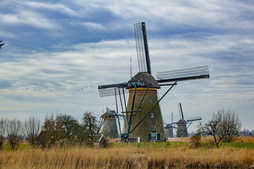 キンデルダイク風車群