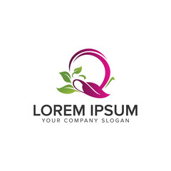 Obraz premium Spa green nature logo design concept template.