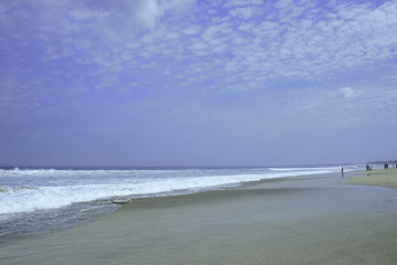 Fototapeta na wymiar Sand ocean sky