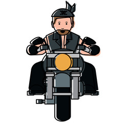Naklejka premium Motorcycle biker design