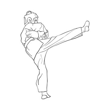 recommend clip art: young karate boy