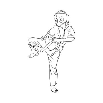 recommend clip art: young karate boy