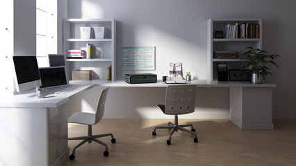 Fototapeta premium Empty workstations in clean room