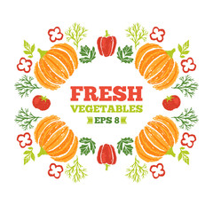 Healthy Vegetables Composition