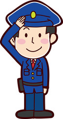 警察官のイラスト素材