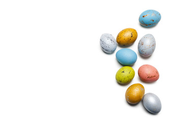 easter background. isolated on white