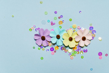 colorful paper flowers