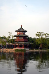 Fototapeta premium Shichahai Scenic Area The area is the capital of the old Beijing style to preserve the most perfect place