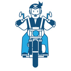 Motorcycle biker design