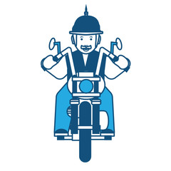 Motorcycle biker design