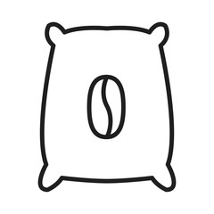 Coffee bag product line icon vector illustration graphic design