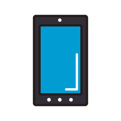 Smartphone mobile technology line icon vector illustration graphic