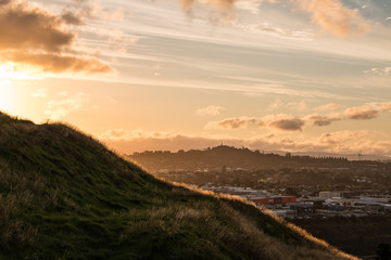 Obraz na płótnie Canvas Sunset Mt.Wellington