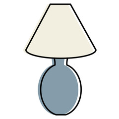 bedroom lamp isolated icon vector illustration design
