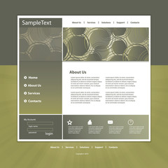 Obraz premium Website Template in Editable Vector Format