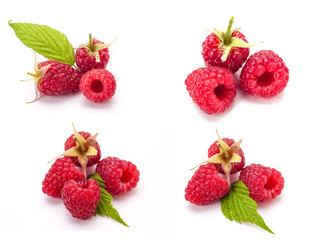 Fototapeta na wymiar Collection of berries on white