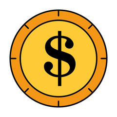 coin money isolated icon vector illustration design