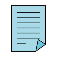 document paper isolated icon vector illustration design
