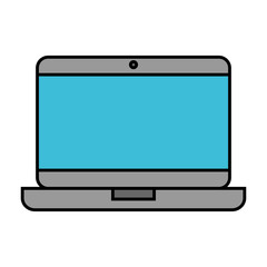 laptop computer isolated icon vector illustration design