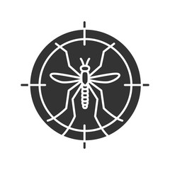 Mosquitoes target glyph icon