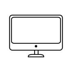 monitor computer isolated icon vector illustration design