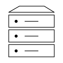 data server isolated icon vector illustration design