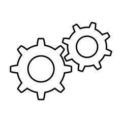 gears machinery isolated icon vector illustration design