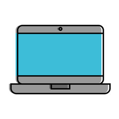 laptop computer isolated icon vector illustration design