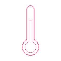 Thermometer scale tool line icon vector illustration graphic