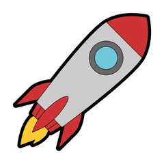 rocket launcher isolated icon vector illustration design