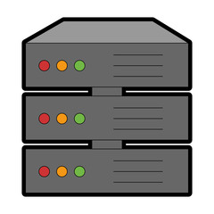 Fototapeta premium data server isolated icon vector illustration design