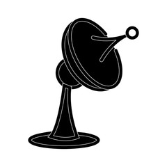 Communication antenna symbol line icon vector illustration graphic