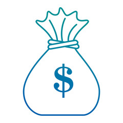 money bag isolated icon vector illustration design