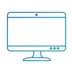 monitor computer isolated icon vector illustration design