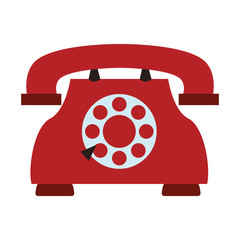 Vintage telephone symbol icon vector illustration graphic design