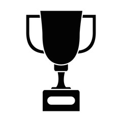 trophy cup isolated icon vector illustration design