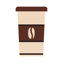 Coffee to go cup icon vector illustration graphic design