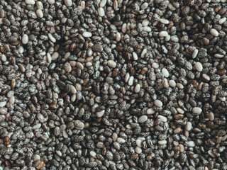 Chia seeds background full frame.