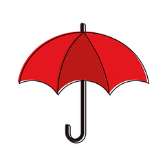 Umbrella weather symbol icon vector illustration graphic design