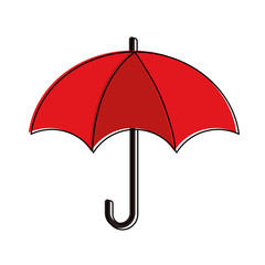 Umbrella weather symbol icon vector illustration graphic design