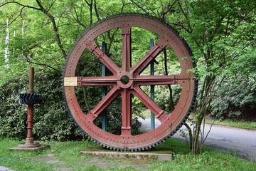 Zahnrad der Merkurbergbahn in Baden-Baden