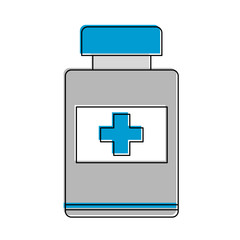 Medicine bottle symbol icon vector illustration graphic design