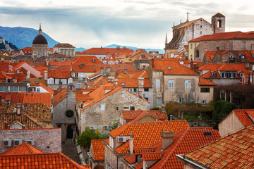 Fototapeta na wymiar Top View of the old town, Dubrovnik, Croatia
