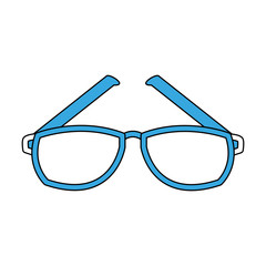 Fototapeta premium Glasses optical lens icon vector illustration graphic design