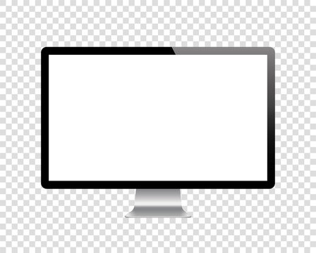 Realistic monitor. Stock vector