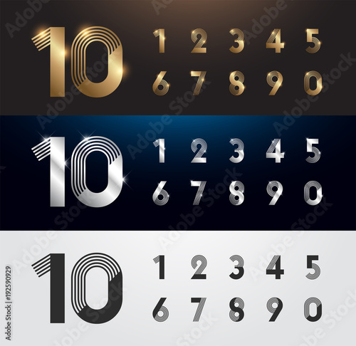 Set Of Metal Number Vector Silver Gold And Black Numbers 1 2 3 4 5 6 7 8 9 10 Alphabet Typeface Glowing Text Effect Vector Illustration Wall Mural Geengraphy Set Of Metal Number Vector Silver Gold And Black Numbers 1 2 3 4 5 6 7 8 9 10 Alphabet Typeface Glowing Text Effect Vector Illustration Wall Mural Geengraphy