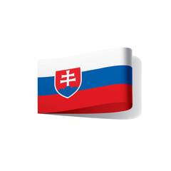 Slovakia flag, vector illustration